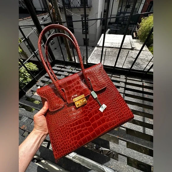 Bags | Francesco Rogani Genuine Italian Leather Handbag | Poshmark